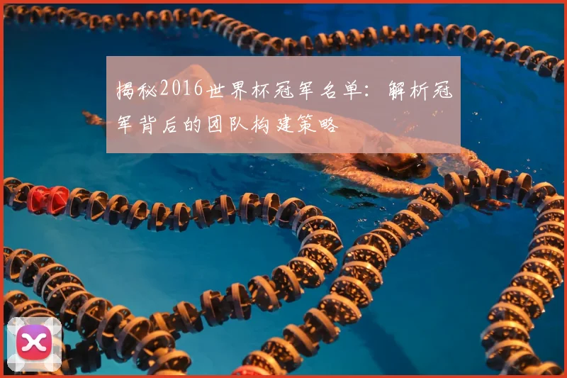 揭秘2016世界杯冠军名单:解析冠军背后的团队构建策略